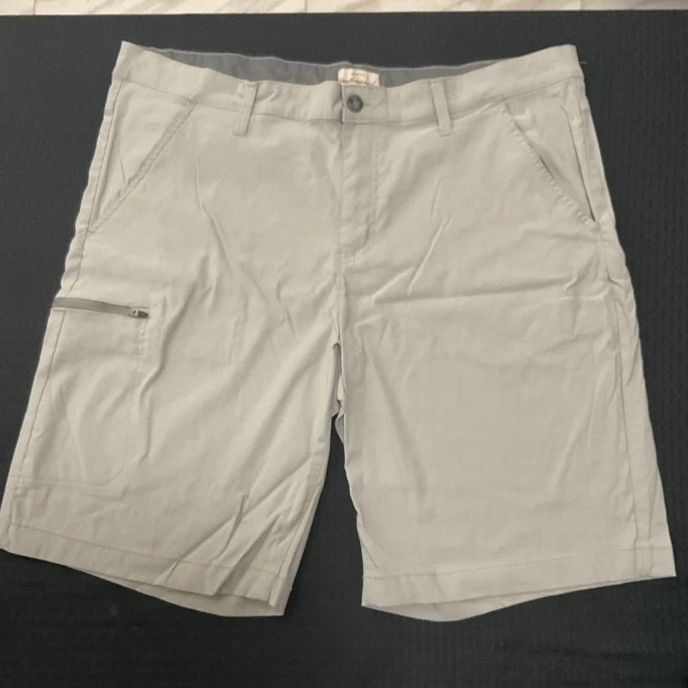 Lot Of 2 Weatherproof Vintage Shorts Mens Size 40 Blue Gray Chino Stretch Casual